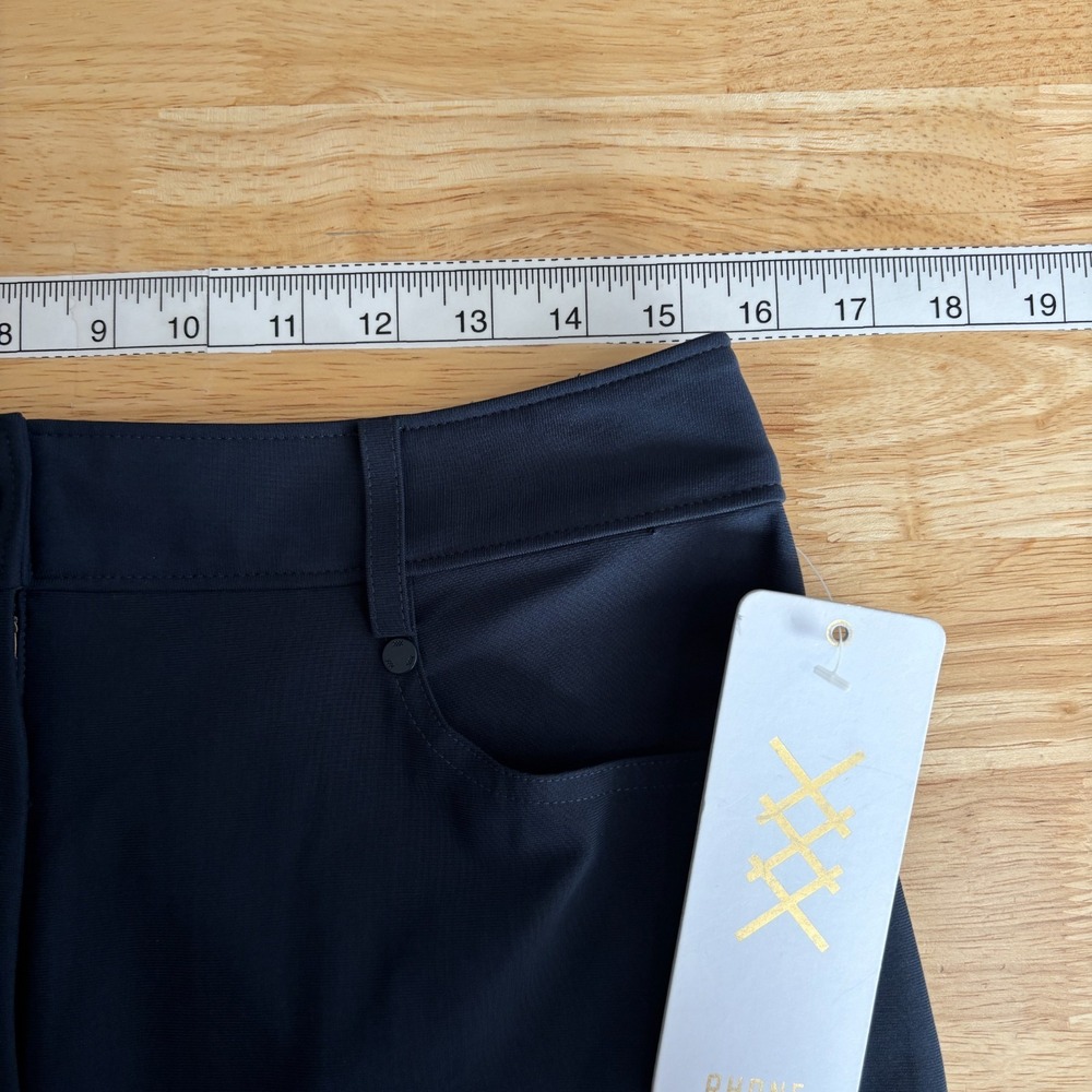 NEW Rhone Commuter Pants Straight Leg High Rise Womens 10 Navy Blue Stretch $148 - Picture 7 of 8